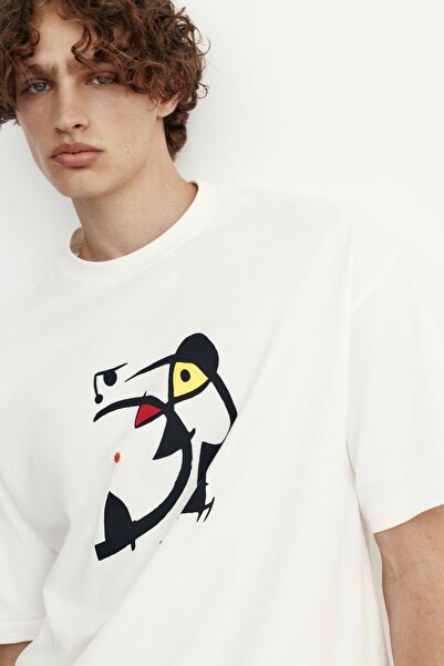 Pull & Bear relaxed fit Miró Tişört
