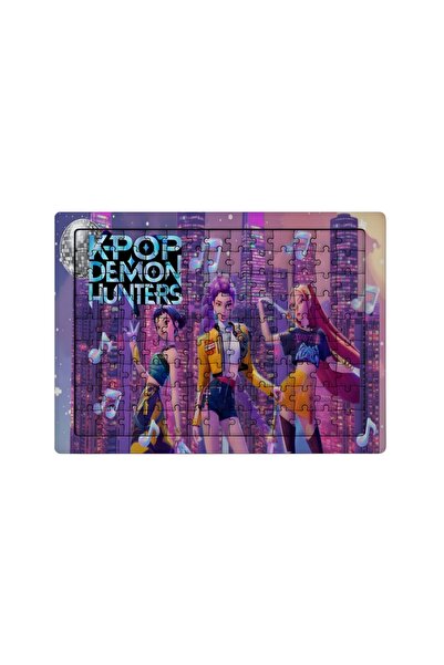 Ghostbastır Design K-Pop Demon Hunters 99 Parça Ayaklı Puzzle – Dekoratif Çoc...
