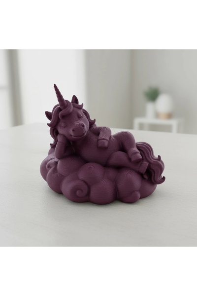 OEM Figurina Decorativa Unicorn Visator pe Nor - Imprimare 3D