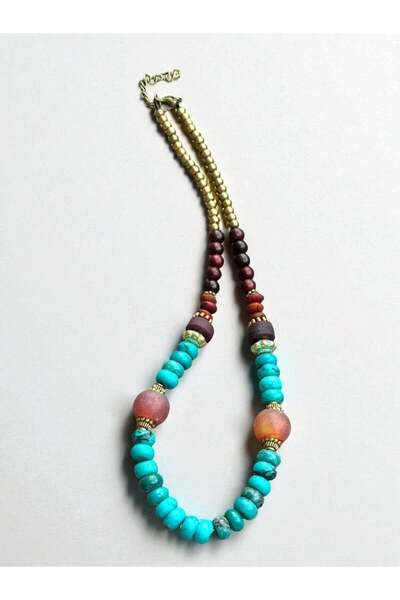 Bozhi Necklace Glass Beads Elegant Gift