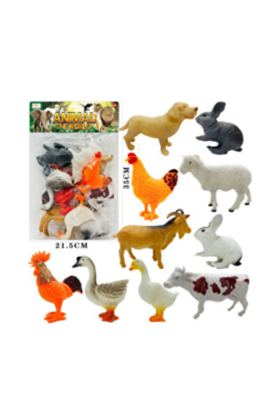 PlayFun Реалистични фигурки на селскостопански животни, комплект (горна и дол...