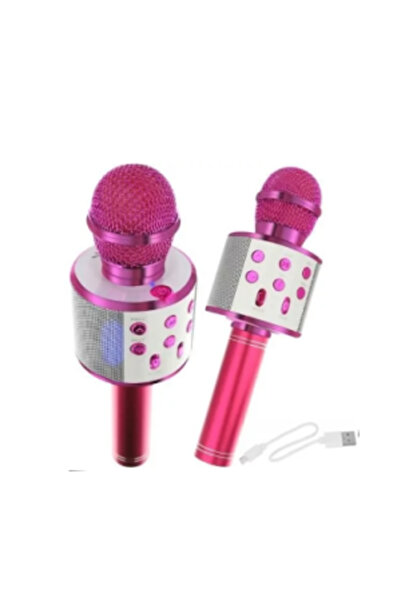 PlayFun Microfon Karaoke Portabil , Wireless Bluetooth, Boxă Integrată și Efe...