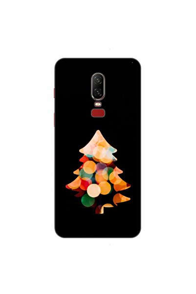 OEM Husa compatibila cu OnePlus 6 Silicon Gel Tpu Model Craciun Brad Fundal N...