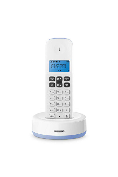 Philips D1611S/GRS Γαλάζιο (Ελληνικό Μενού) Ασύρματο τηλέφωνο με ανοιχτή ακρό...