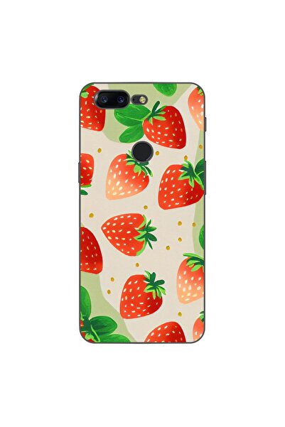 OEM Husa compatibila cu OnePlus 5T Silicon Gel Tpu Model Capsuni Pattern