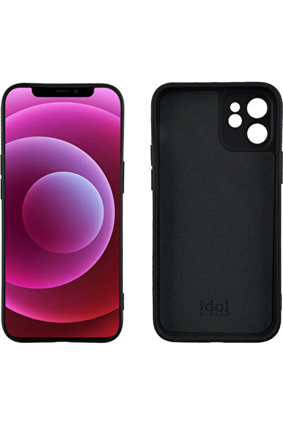 Other Idol 1991 Βελούδινη Μαύρη Θήκη Πλάτης Σιλικόνης (iPhone 12 mini) Κωδικό...