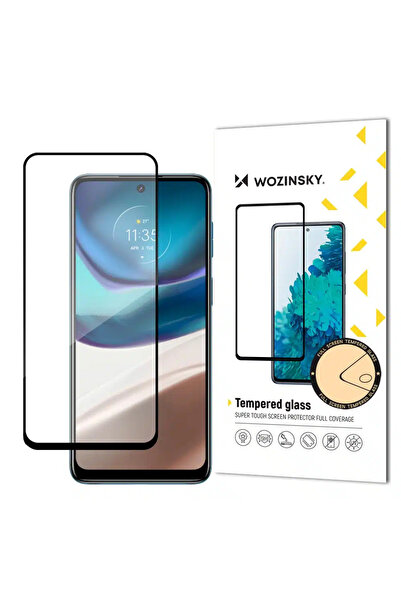 WOZINSKY Super Durable Full Glue Tempered Glass Full Screen With Frame Case F...