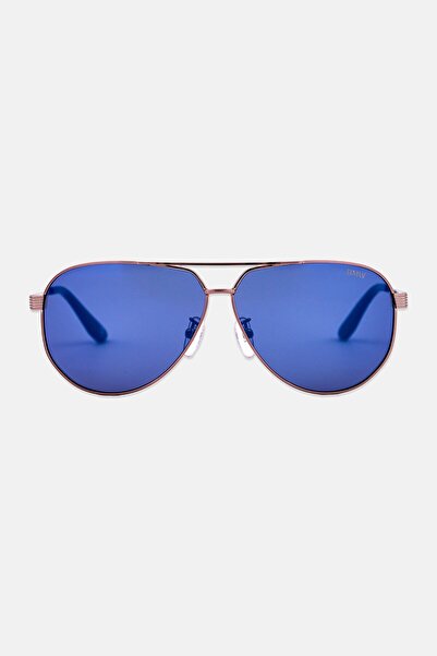BMW Men BW0061-H38V60 Aviator Sunglasses, Rose Gold