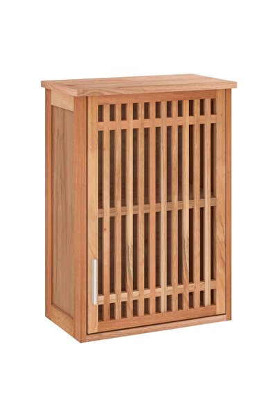 vidaxl Wall-mounted bathroom cabinet, 42x23x60 cm, solid walnut wood