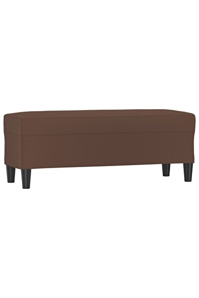 vidaxl Bancă, maro, 100x35x41 cm, piele ecologică