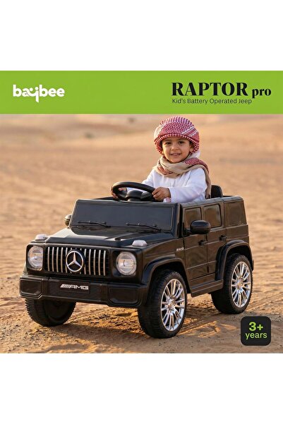BAYBEE سيارة جيب رابتور برو تعمل بالبطارية للأطفال مع جهاز تحكم عن بعد، أضواء...