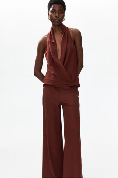H&M Geniş Pull-on Pantolon
