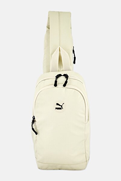 Puma Men Brand Logo Sling Backpack, Beige