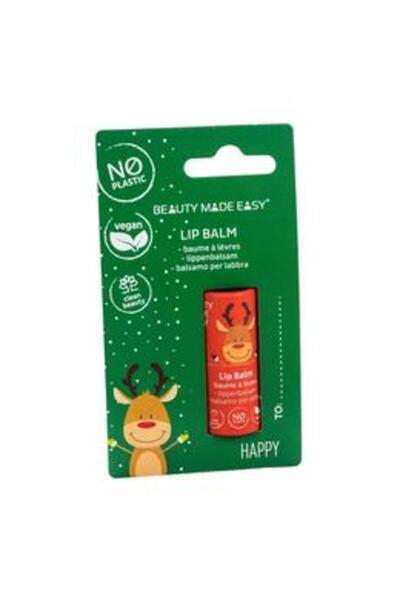 BEAUTY MADE EASY Balsam de Buze Vegan Zero Plastic Lip Balm Happy - Editie Li...