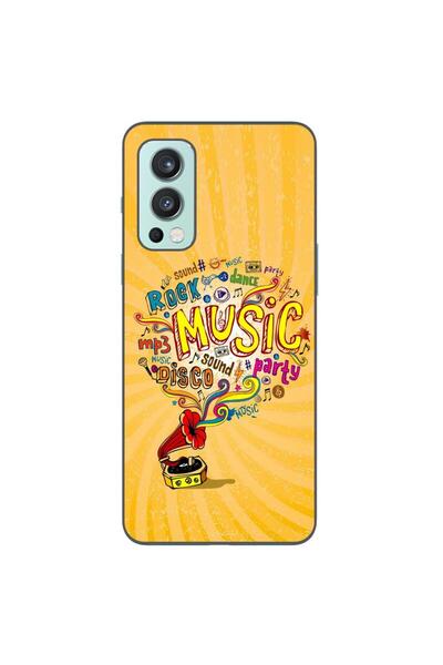 OEM Husa compatibila cu OnePlus Nord 2 Silicon Gel Tpu Model Muzica la Gramofon