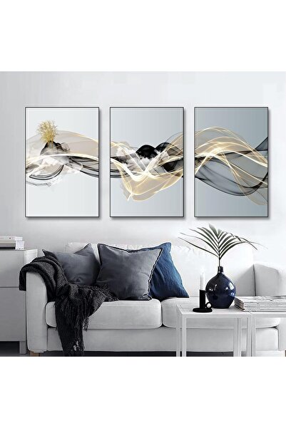 Other Tablouri cu geometrie abstractă, Set de 3 postere abstracte, Artă mural...
