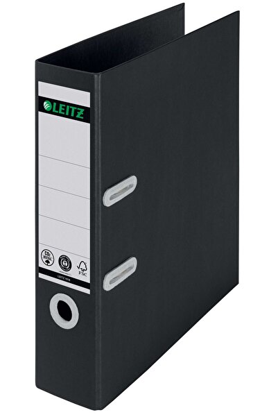 Leitz Plasticized binder 8cm 180 degrees black recycled FSC