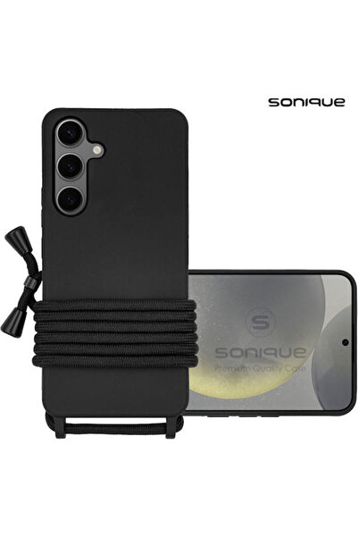 Other Sonique Πίσω Κάλυμμα Σιλικόνης 0.5mm με Λουράκι Μαύρο (Galaxy S24+)