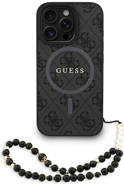 Guess Θήκη Πλάτης Συνθετικό Δέρμα Μαύρο (iPhone 16 Pro Max) Κωδικός: GUHMP16X...