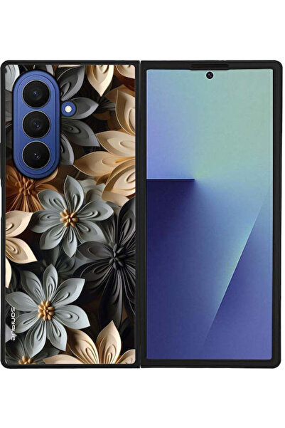 Other Σειρά Sonique 3D Flower Samsung Galaxy Z Fold 7 Γκρι Θήκη Κινητού Τηλεφ...