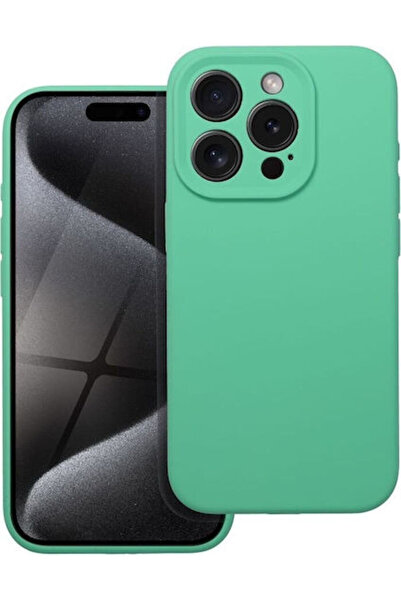OEM Θήκη Πλάτης Σιλικόνης 2mm Μέντα (iPhone 17)
