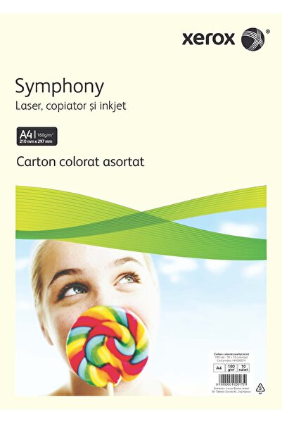 Xerox Hârtie copiator A4 Asortată Mixtă 160g 10*10 Culori 100 coli/Top