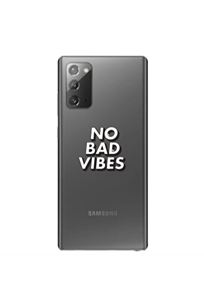 Other Samsung Note 20 No bad vibes Transparent Silicone TPU Θήκη