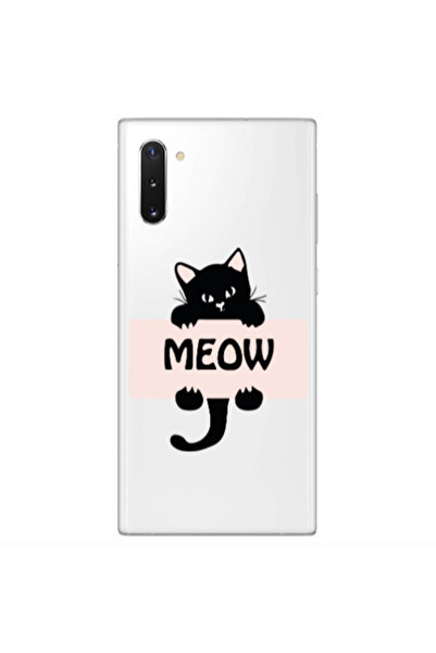 Other Samsung Note 10 Plus Meow Transparent Silicone TPU Θήκη
