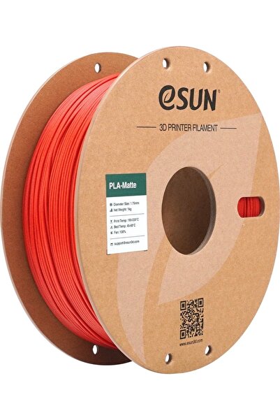 eSun Filament e PLA Mat Fire Engine Red 1.75 mm 1 kg