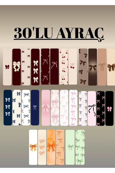 Ayraç Desing 30'lu Hediyelik Ayraç