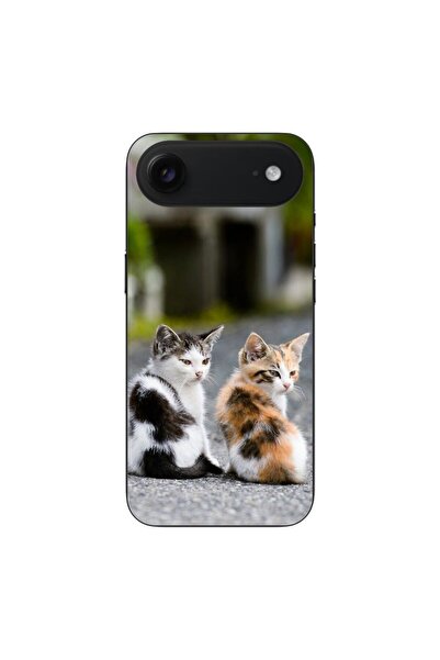 OEM Калъф, съвместим с Apple iPhone, от силиконов гел TPU, с десен котенца.