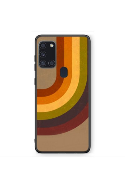 Other Samsung A21S Rainbow Black Glossy Θήκη