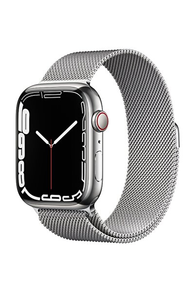Apple Watch Series 7, GPS + CELL, 45mm, Argintiu, Openbox