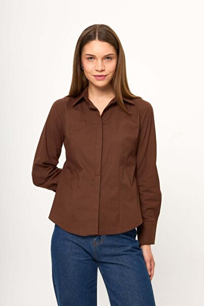 TIFFANY&TOMATO Slim Poplin Gömlek