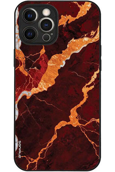 Other Sonique Μαρμάρινη Θήκη Apple iPhone 12 Pro Max Κόκκινη