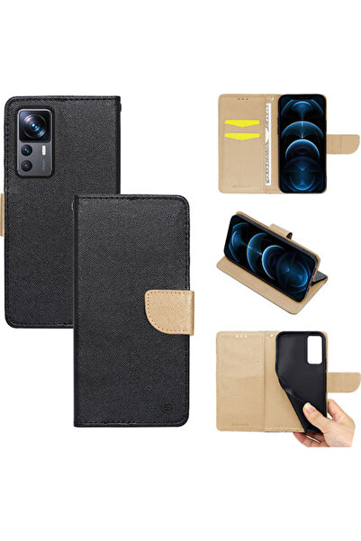 Other Sonique Trend Πορτοφόλι Συνθετικό Δέρμα Μαύρο / Χρυσό (Xiaomi 12T / 12T...