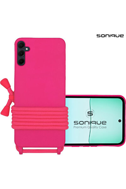 Other Θήκη σιλικόνης με κορδόνι μεταφοράς Sonique Samsung Galaxy S24 Fe Φούξια