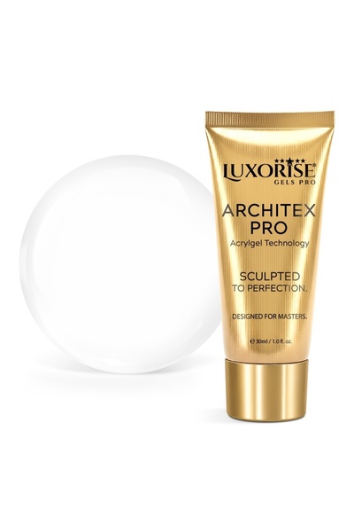 LUXORISE Полигел ARCHITEX PRO - Колекция  "Чисто съвършенство ", Чисто бял, 30мл