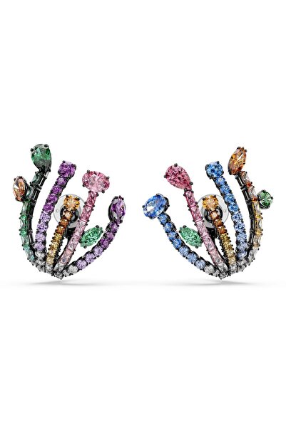 Swarovski Matrix Klipsli Küpeler, Karışık kesimler, Buket, Çok renkli, Ruteny...