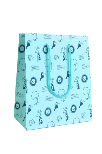 OEM Pungi cadou PETIT JUNGLE ALBASTRU L 240 x 100 x 335 mm ROTOLUX