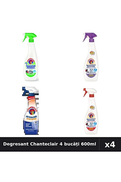 Chanteclair Set 4 Degresant Universal 600ml - Lămâie, Mosc Alb, Marsilia, Ext...