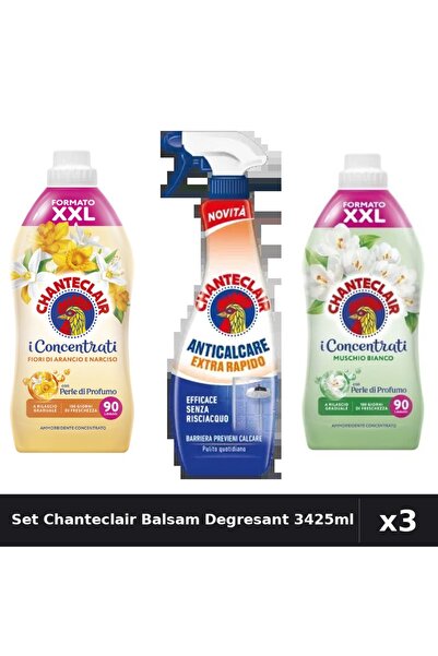 Chanteclair Set 3 Balsam și Degresant 3425ml - Flori Portocal, Mosc Alb, Extr...