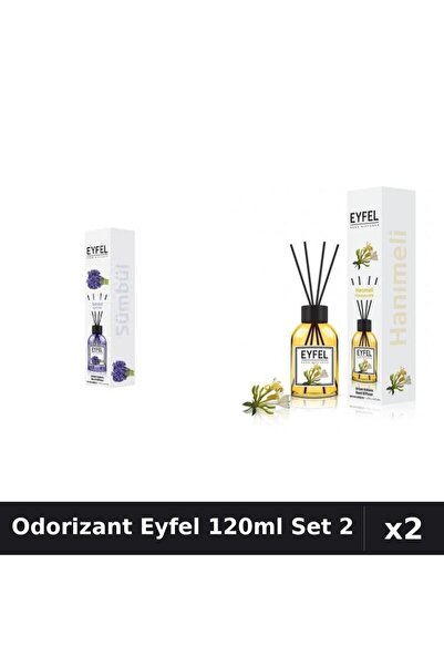 Eyfel Set 2 Odorizante Camera cu Betisoare 120ml - Zambile, Mana Maicii Domnului
