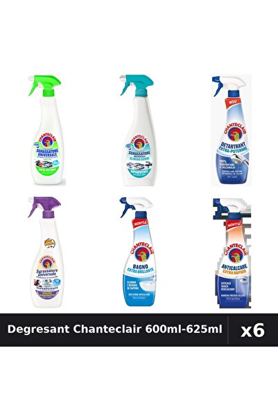 Chanteclair Set 6 Degresant Universal 600ml-625ml - Lămâie, Lavandă, Anticalc...