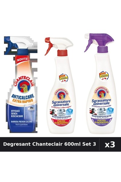 Chanteclair Set 3 Degresant Universal 600ml-625ml - Extra Rapid, Marsilia, Mo...