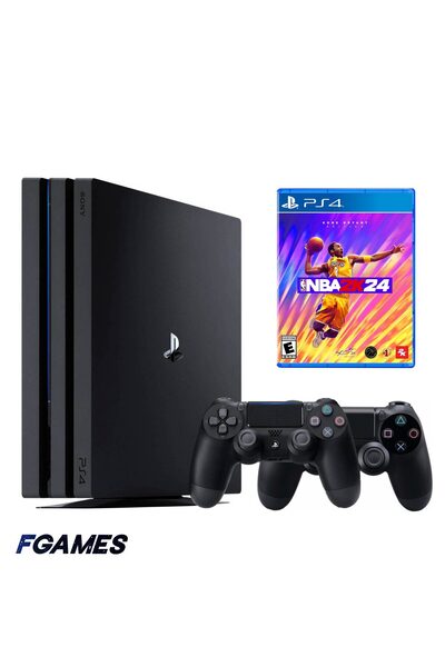 Sony Consola Playstation 4 Pro Ps4 1TB + Două controlere + NBA 2K24 PlayStati...