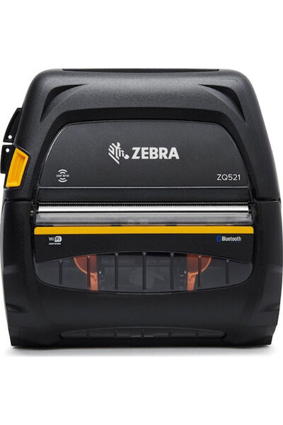 Zebra ZQ521 Φορητός Εκτυπωτής Ετικετών Άμεσης Μεταφοράς USB, Wi-Fi, Bluetooth...