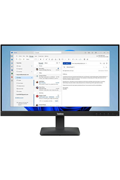 LENOVO ThinkVision Οθόνη VA 23.8 " FHD 1920x1080 με Χρόνο Απόκρισης 4ms GTG
