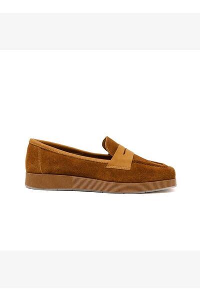John May Women's Oxford (Classic) Rc-25Y-093-R1621 Tan Suede