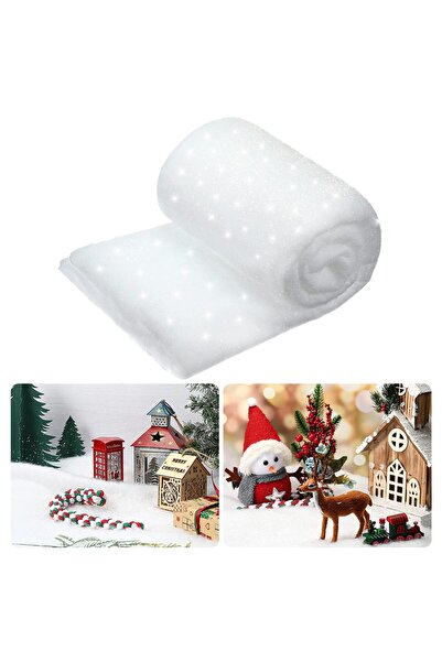 OEM Set de pat cu sclipici de Crăciun, 4x2 m, Țara de vis a iernii